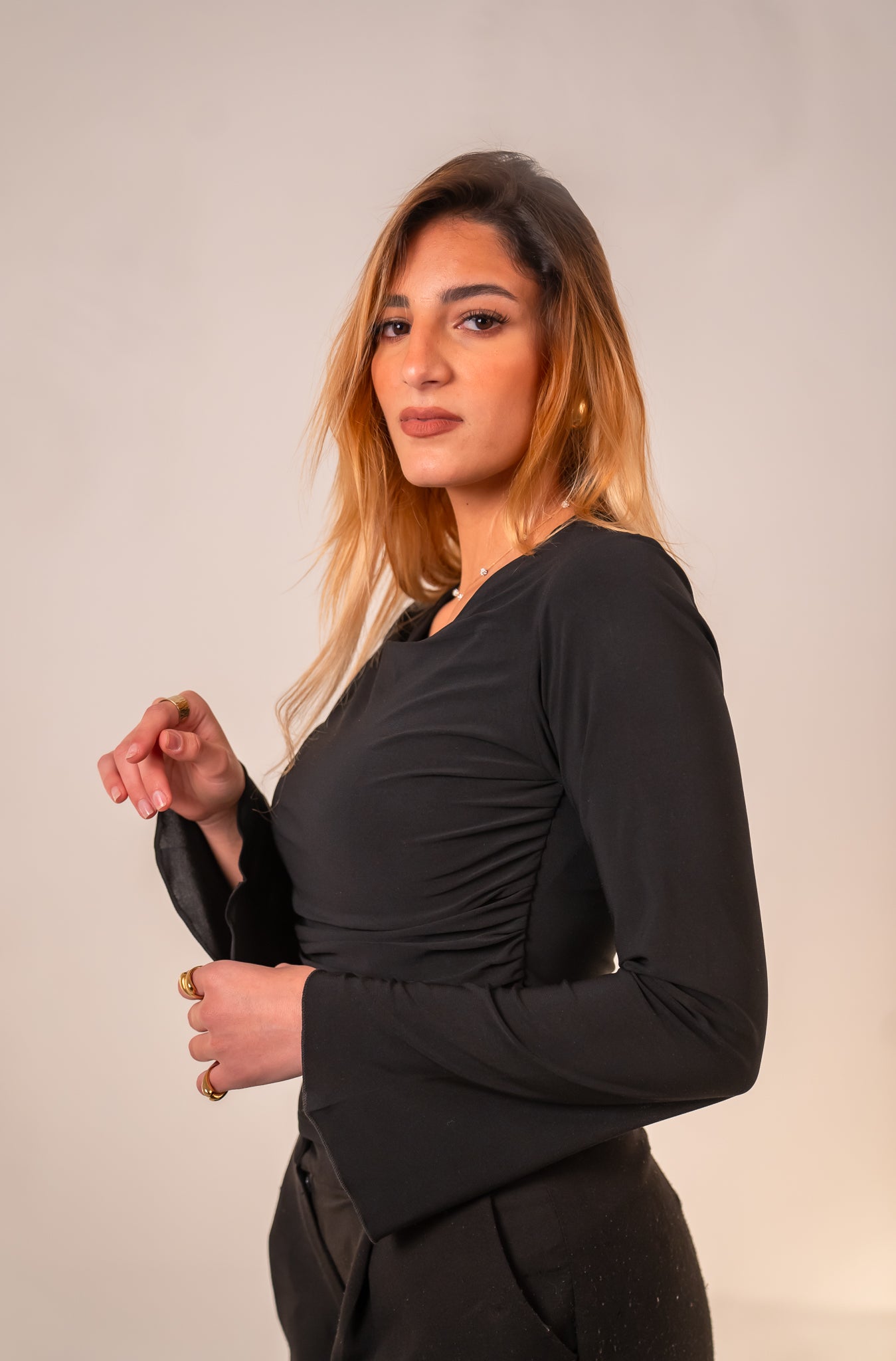 Black Long sleeve Top