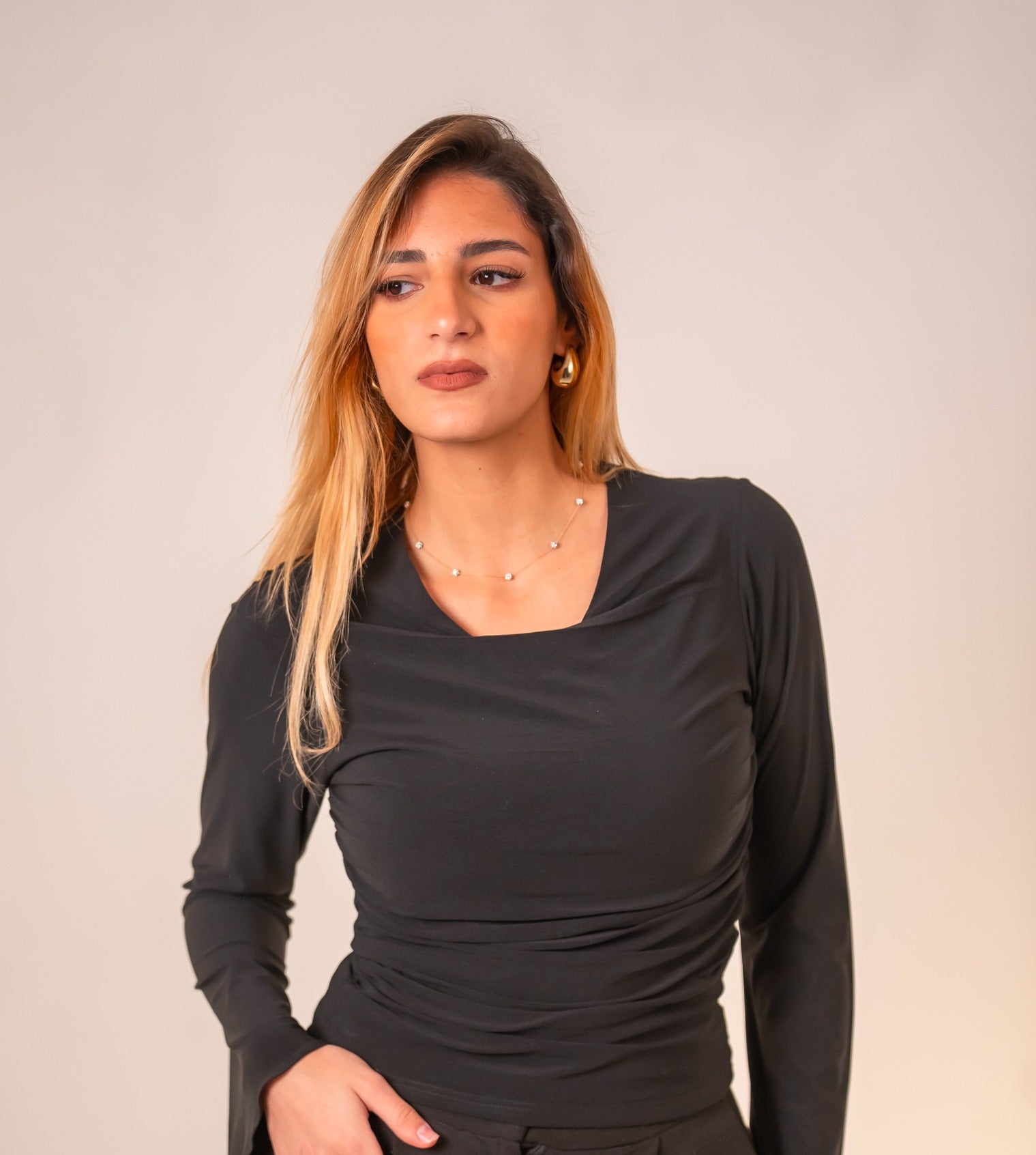 Black Long sleeve Top