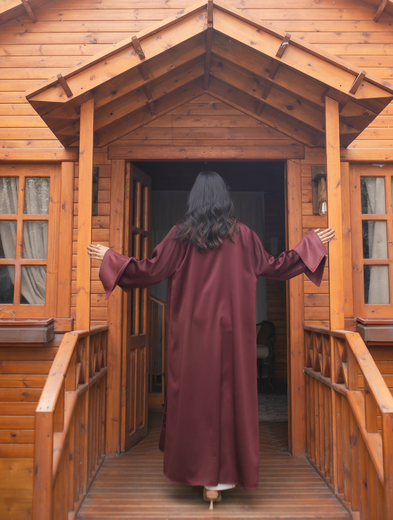 LADY BLAZER KAFTAN - BURGUNDY